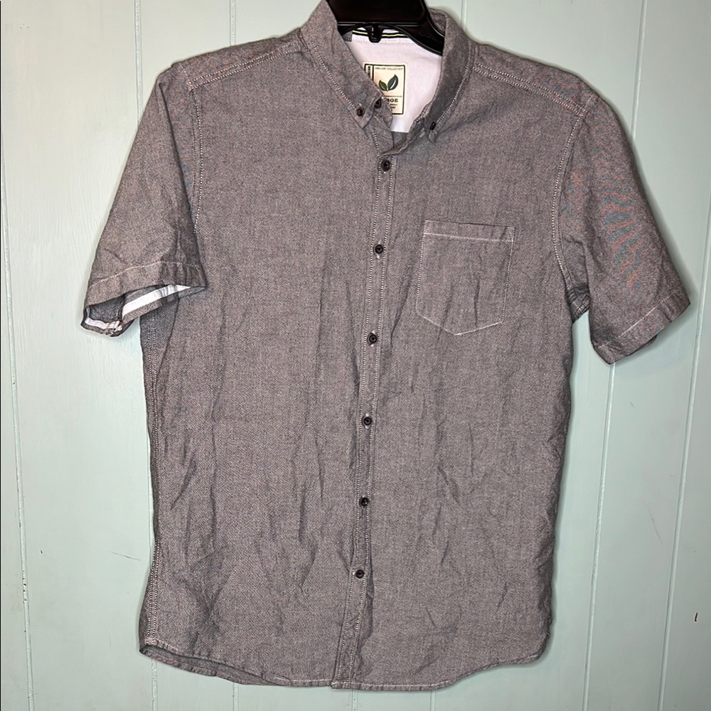 Alexander Julian Gray Casual Short Sleeve Shirt
